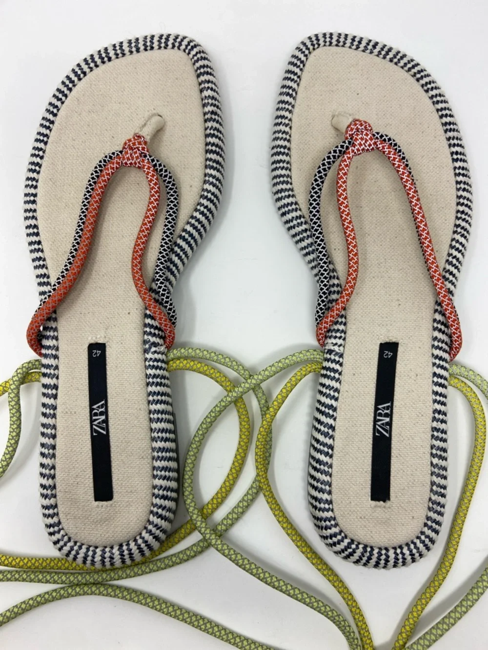 Zara flat rope sandals size 42 - Picture 15 of 16